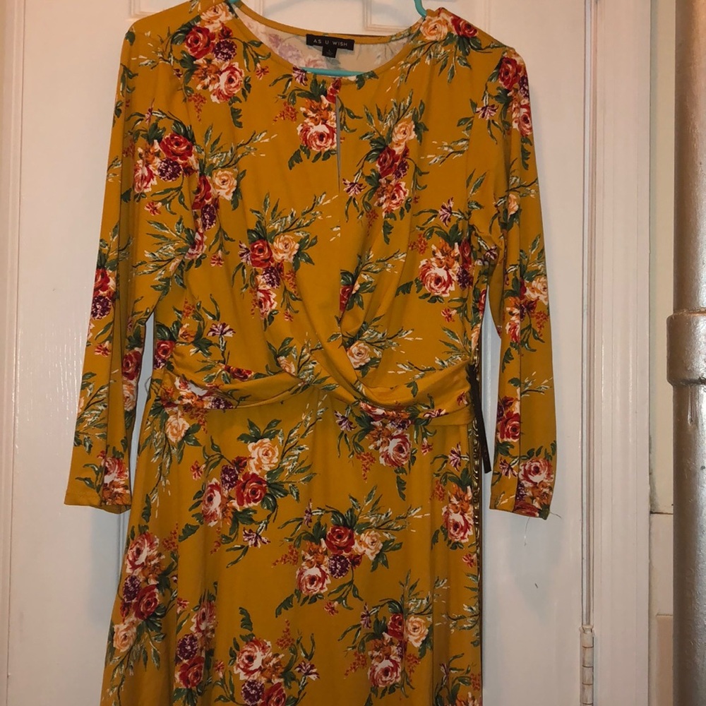 Long sleeve Skater style dress